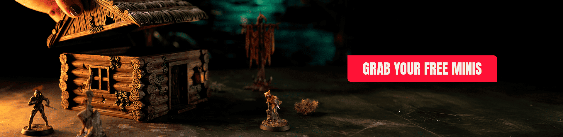 Banner saying: "grab your free minis here"