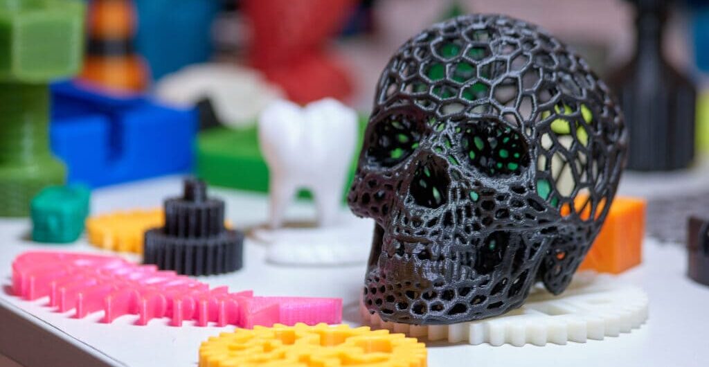 3D printable, hollow, FDM, grid skull