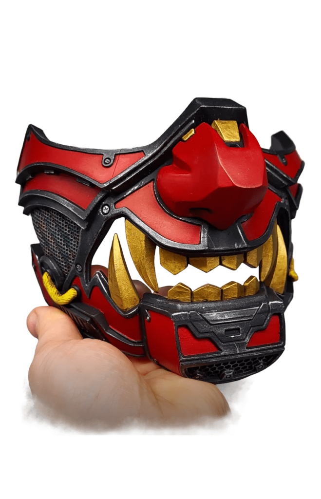 3D printed japanese mask.