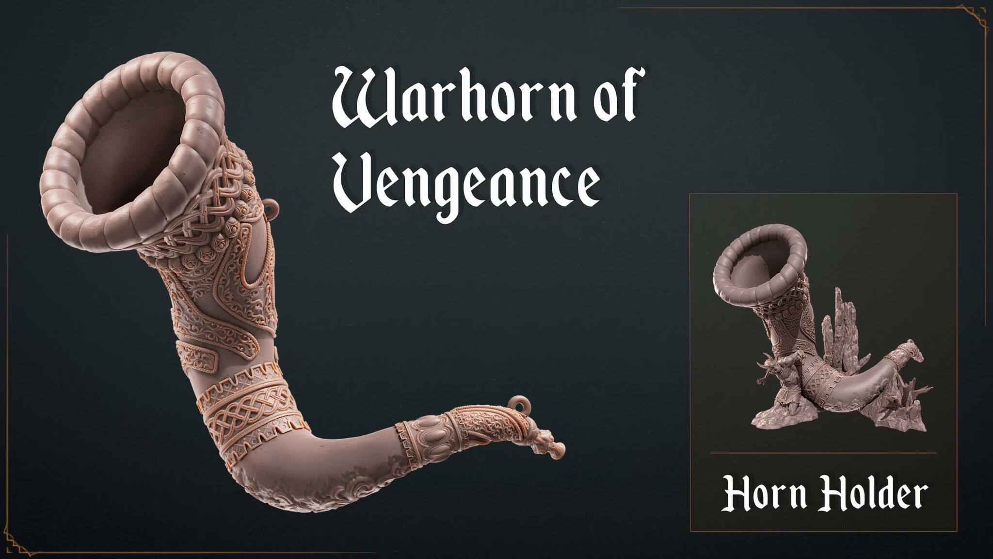 Warhorn of vengeance, a prop from Loot Studios' bundle, Flames of Wreath
