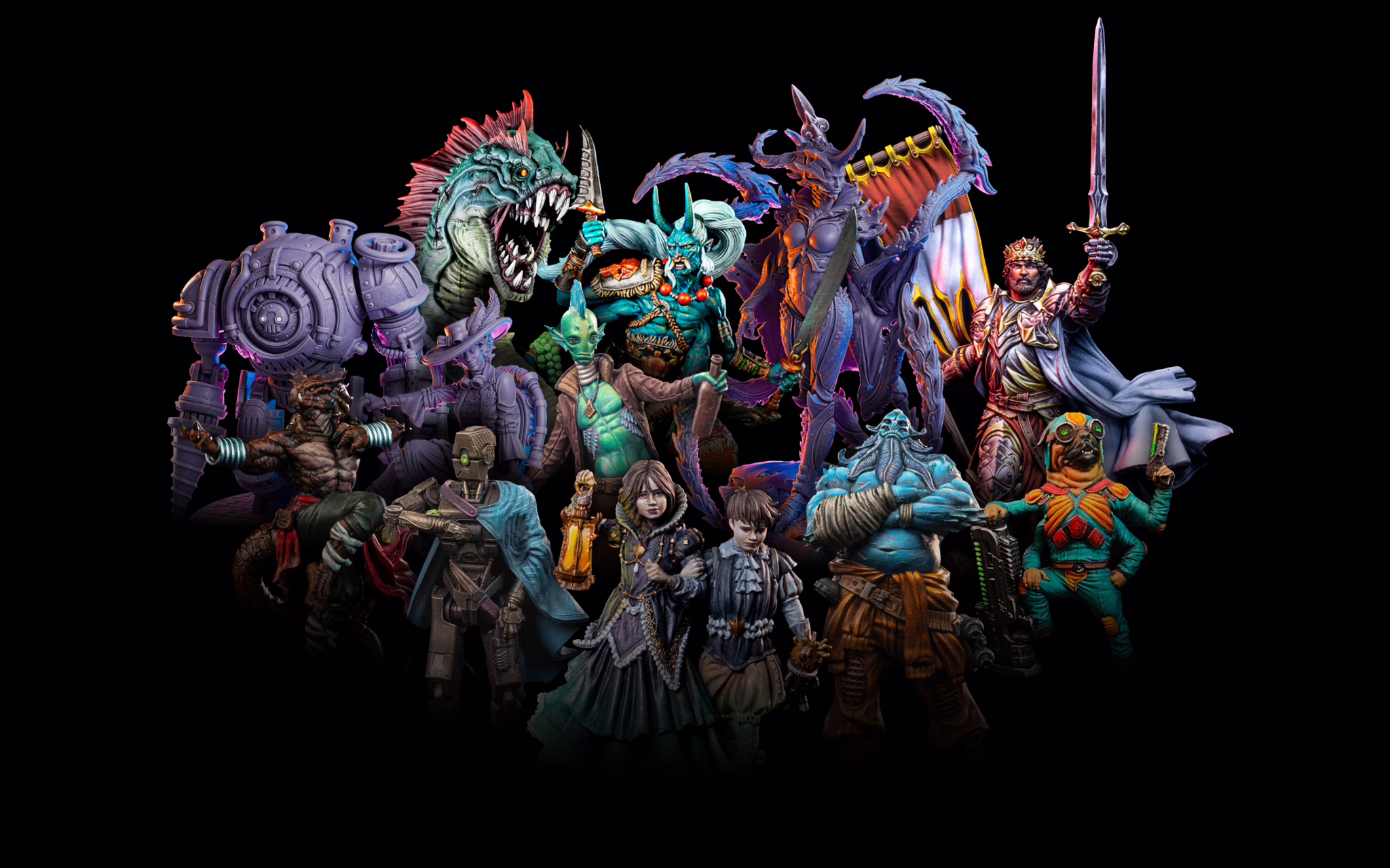 Sci-fi and fantasy miniatures from loot studios