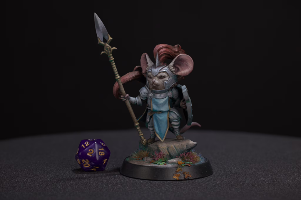 Sir-Rimpy, Valiant Mouse, from Loot Studios' miniature bundle, Arcane Archive