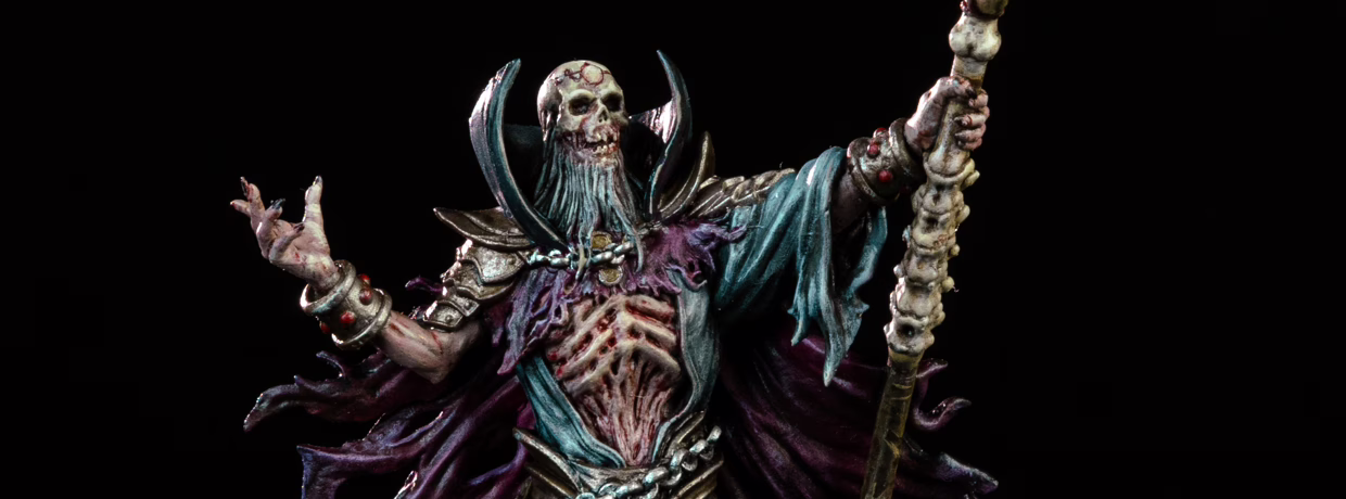 Reanimated Wizard miniature, from Loot Studios' bundle Roar of the Everdeath