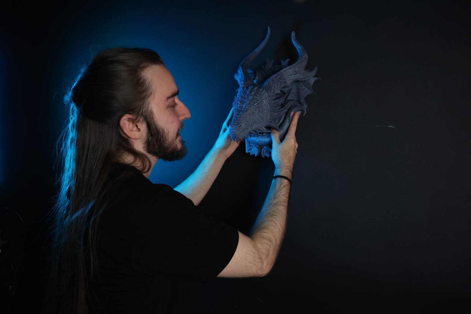 Dragon Head Trophy printed in FDM, from Loot Studios’ bundle Cursed Collector’s Curiosities.