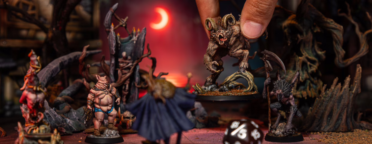 Blood Moon miniatures gameplay, from Loot Studios