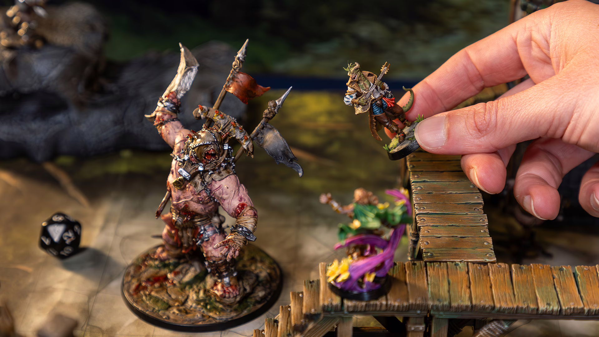 Elmec Silversong and Tormented Giant, from Loot Studios' bundle, Dawnkeep Assault