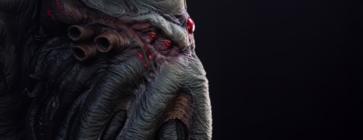 Cthulhu's face from Loot Studios' Rise of Cthulhu