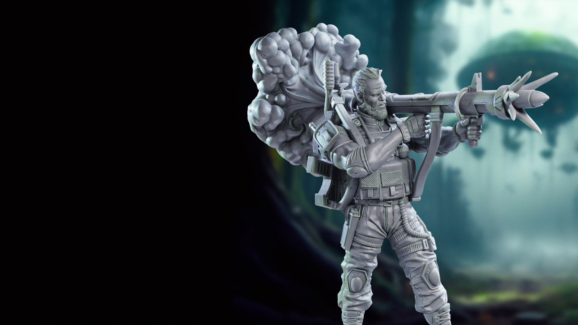 Commander Patton Pose 3, from Loot studios' miniature bundle Mark of Hunter