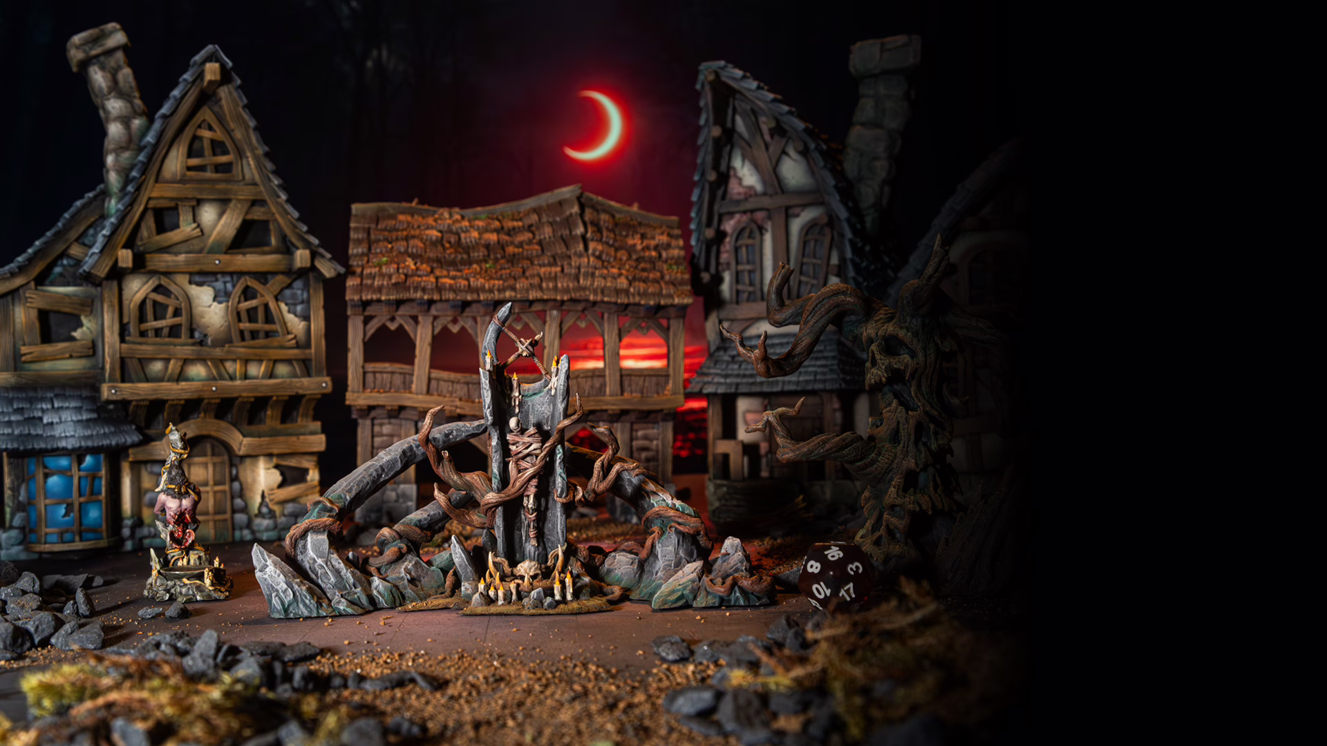 3D printable terrain for RPG games, from Loot Studios' miniature bundle, Blood Moon