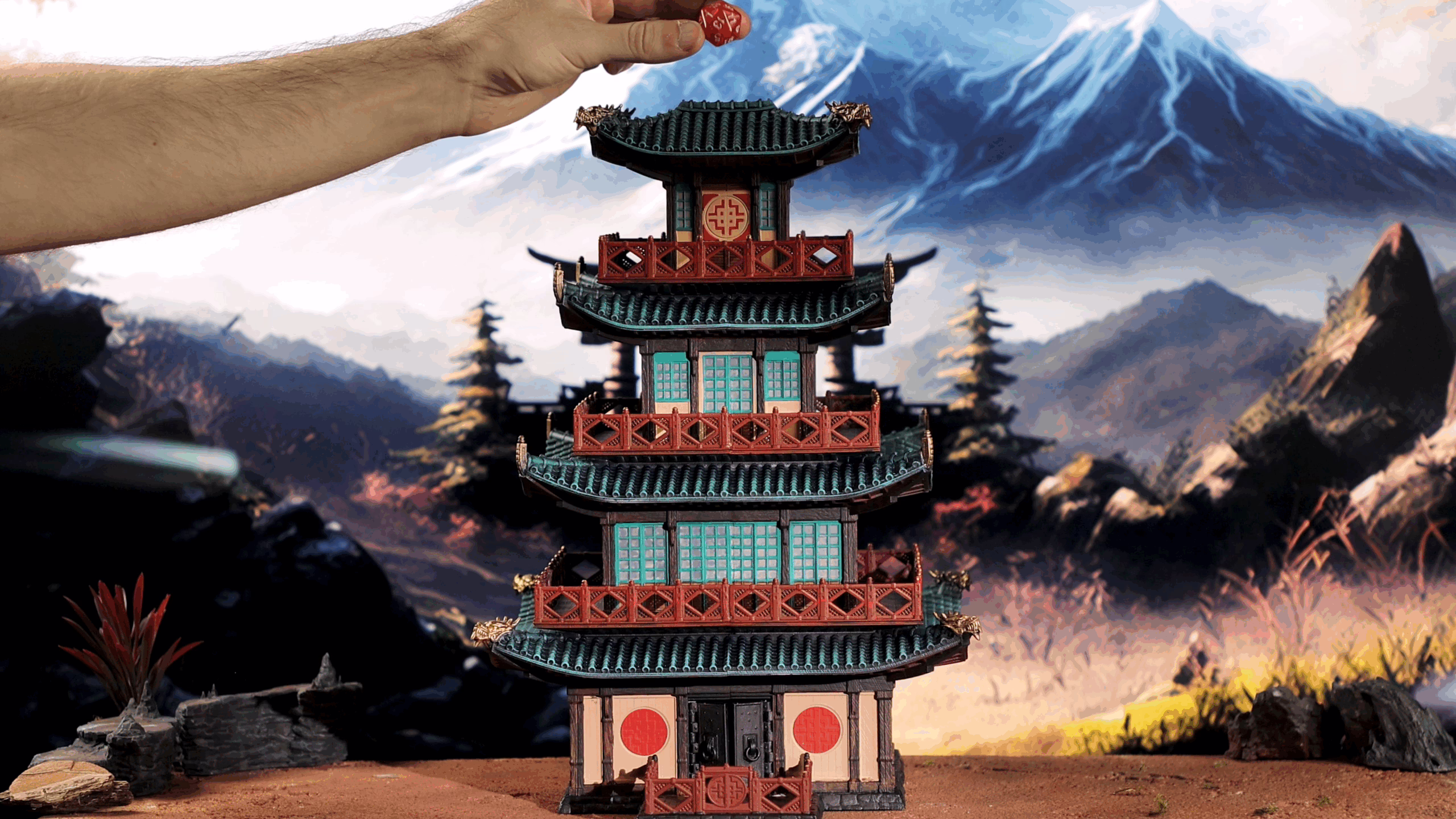 Village Temple Dice Tower, from Loot Studios' bundle, Tales of Ryuboken