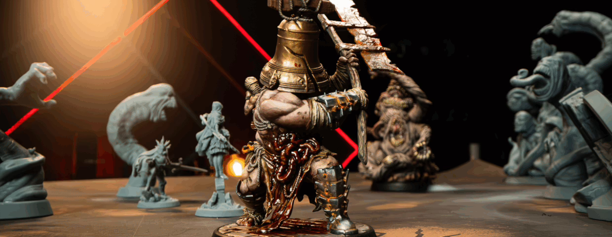 Bell Head, a miniature from Loot Studios' miniature bundle, Abyssal Haze