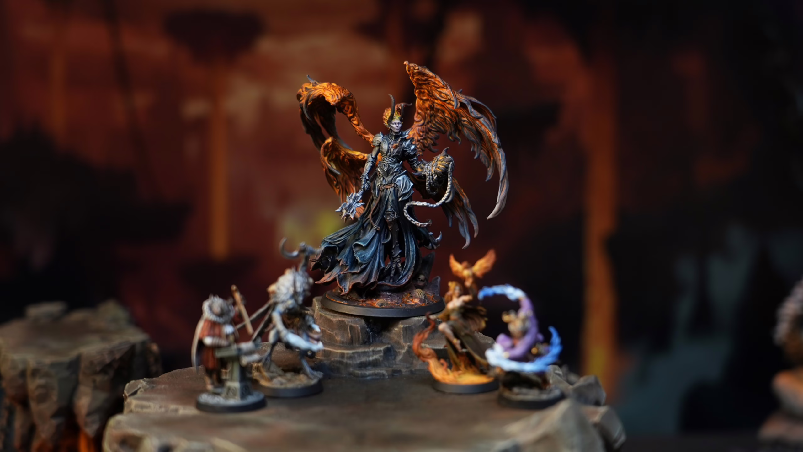 Suriel, Archon of Ifrean, a miniature from Loot Studios' miniature bundle, Shades of Hell